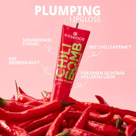 Lipgloss Chili Bomb Shiny 01 Strawberry Salsa, 10 ml