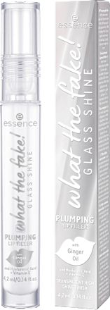 Lipgloss What The Fake! Glass Shine Plumping Lip Filler 01 Oh So Glassy, 4,2 ml essence