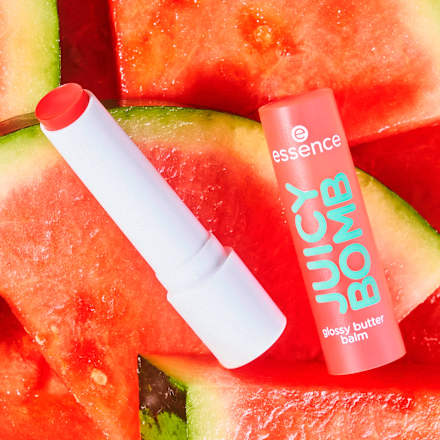 Lippenbalsam Juicy Bomb Glossy 01 One In A Melon, 2,5 g essence