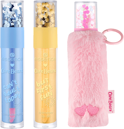 Lippenöl Care Bears Set Trio & Fluffy Holder 01 Fur-ever Together, 1 St