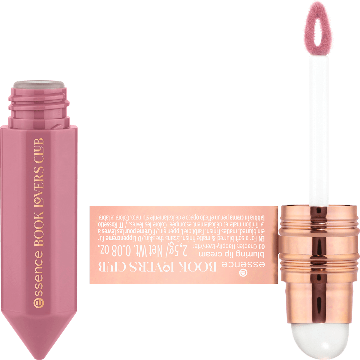 essence Lippenstift Book Lovers Club Blurring Lip Cream 01 Chapter: Happily-Ever-After, 2,5 g