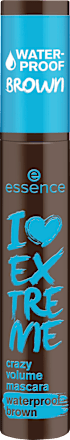 Mascara I Love Extreme Crazy Volume Waterproof Brown 01 Cozy Brown, 12 ml