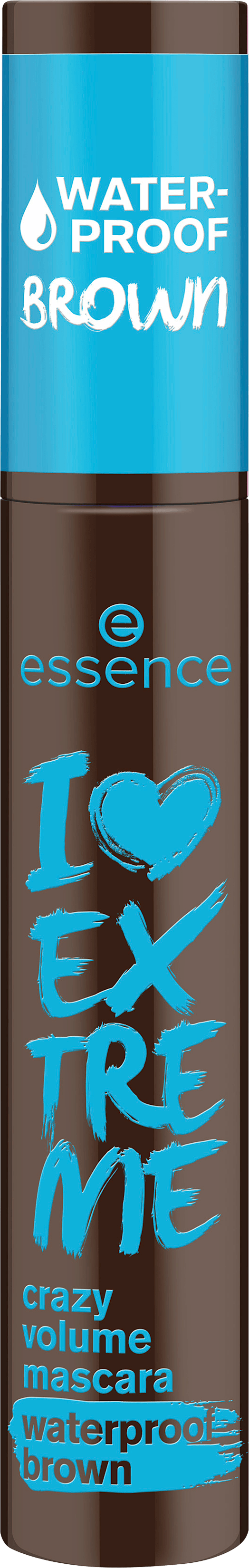 essence Mascara I Love Extreme Crazy Volume Waterproof Marron 01 Cozy Brown, 12 ml