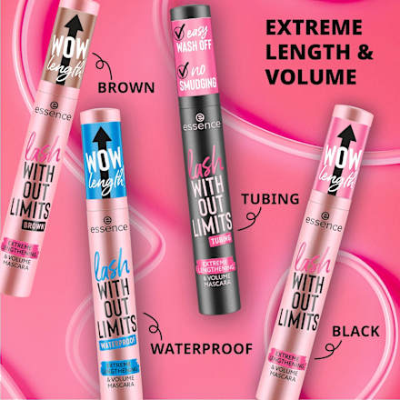 Mascara Lash Without Limits Tubing Extreme Lengthening & Volume 04 Black Tubing, 13 ml