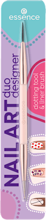 Nageldesign Duo Dotting Tool & Liner Brush, 1 St