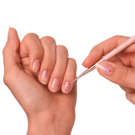 Nageldesign Duo Dotting Tool & Liner Brush, 1 St