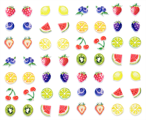 Nagelsticker Let's Get Juicy Fruity, 1 st