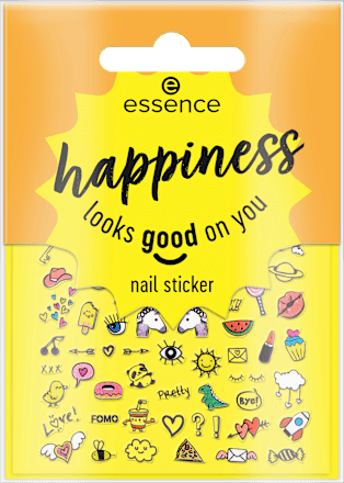 Nagelsticker Set Happiness Looks Good On You, 1 St