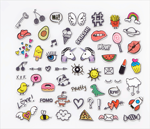 Nagelstickerset Geluk ziet er goed uit op jou, 1 st