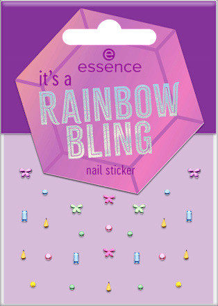 Nagelsticker Set It's A Rainbow Bling, 1 St