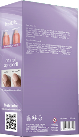 Nagelpflege Set Break Fix Nagelfixierer & On a roll Apricot Cuticle Oil, 1 St