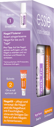 Nagelpflege Set Break Fix Nagelfixierer & On a roll Apricot Cuticle Oil, 1 St