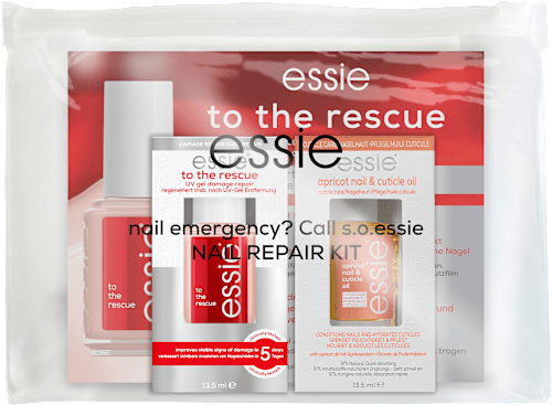 Nagelpflegeset Nail Rescue Nagelöl Apricot Nail & Cuticle Oil & To the Rescue, 2tlg, 1 St essie
