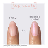 Top Coat Gel by essie 563 Blushed Metal, 13,5 ml