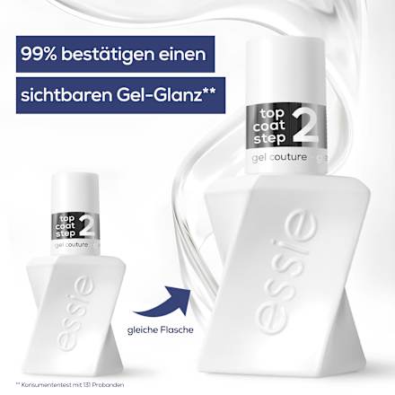 Top Coat Gel by essie Transparent, 13,5 ml