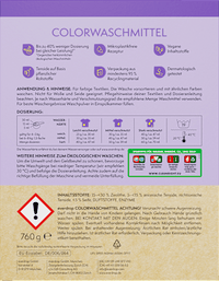 Colorwaschmittel Pulver, 19 Wl