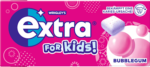 Kauwgom, Extra for Kids Bubblegum, suikervrij, 8 stuks