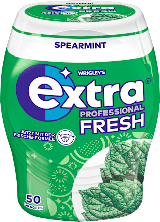 Kauwgom Extra Professional Fresh, Spearmint, suikervrij, 50 stuks