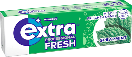 Kauwgom, Extra Professional Fresh, Spearmint, suikervrij, 10 stuks