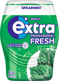 Kauwgom Extra Professional Fresh, Spearmint, suikervrij, 50 stuks