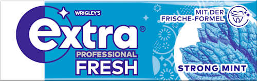 Kauwgom, Extra Professional Fresh, Strong Mint, suikervrij, 10 stuks
