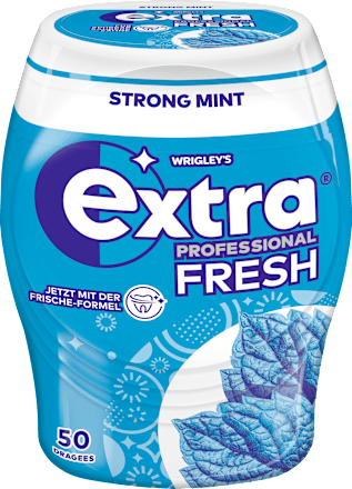 Kauwgom Extra Professional Fresh, Strong Mint, suikervrij, 50 stuks