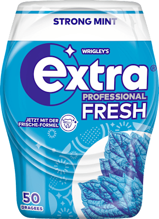 Kauwgom Extra Professional Fresh, Strong Mint, suikervrij, 50 stuks