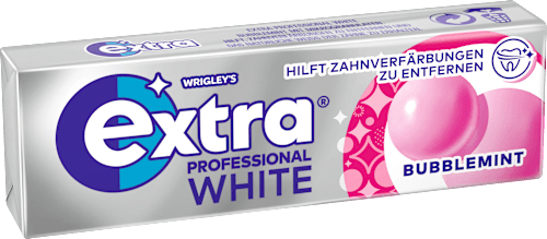 Kauwgom, Extra Professional White, Bubblemint, suikervrij, 10 stuks