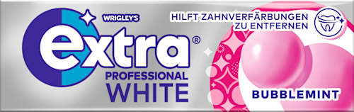 Kauwgom, Extra Professional White, Bubblemint, suikervrij, 10 stuks