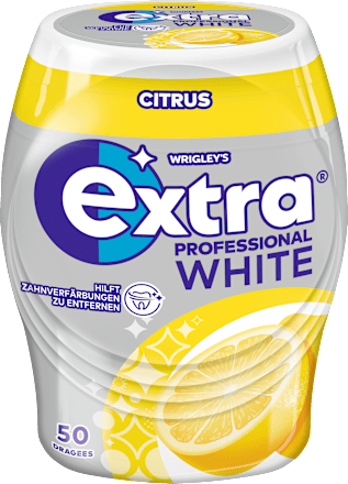 Kauwgom, Extra Professional Wit, Citrus, suikervrij, 50 stuks