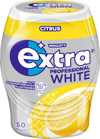 Kauwgom, Extra Professional Wit, Citrus, suikervrij, 50 stuks