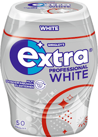 Kaugummi, Extra Professional White, zuckerfrei, 50 St