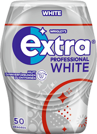 Kaugummi, Extra Professional White, zuckerfrei, 50 St