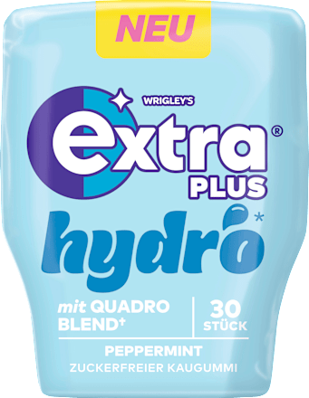 Kaugummi, PLUS Hydro, Pfefferminz, zuckerfrei, 30 St