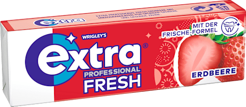 Kauwgom, Professional Fresh Strawberry, 10 stuks