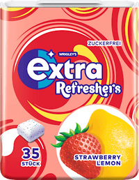 Kaugummi, Refreshers, Strawberry Lemon, zuckerfrei, 35 St