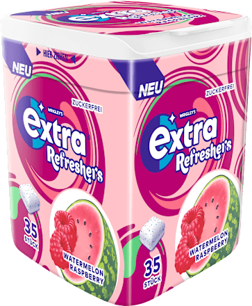 Kaugummi, Refreshers, Watermelon Raspberry, zuckerfrei, 35 St