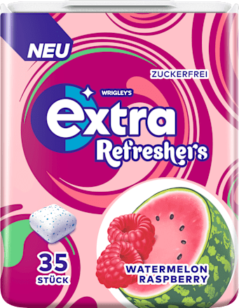 Kaugummi, Refreshers, Watermelon Raspberry, zuckerfrei, 35 St