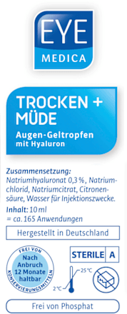 Augentropfen Trockene + Müde Augen, 10 ml