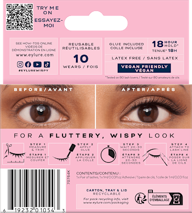 Künstliche Wimpern Light & Wispy Cat Eye 160 (1 Paar), 2 St