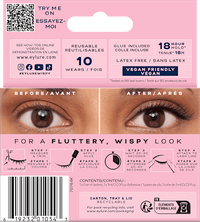 Künstliche Wimpern Light & Wispy Cat Eye 160 (1 Paar), 2 St