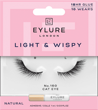 Künstliche Wimpern Light & Wispy Cat Eye 160 (1 Paar), 2 St