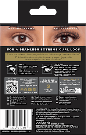 Künstliche Wimpern PreGlued Extreme Salon Curl Clusters, 30 St