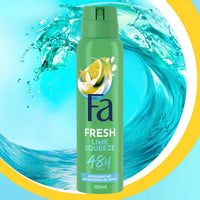Fa Deospray Fresh Lime Squeeze, 150 ml