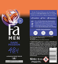 Deodorantspray Men Dark Passion, 150 ml