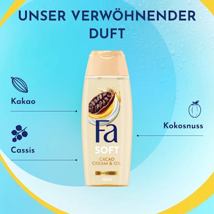 Duschcreme Soft Cacao Cream & Oil, 250 ml
