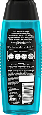 Duschgel Men Kick Off 3in1, 250 ml