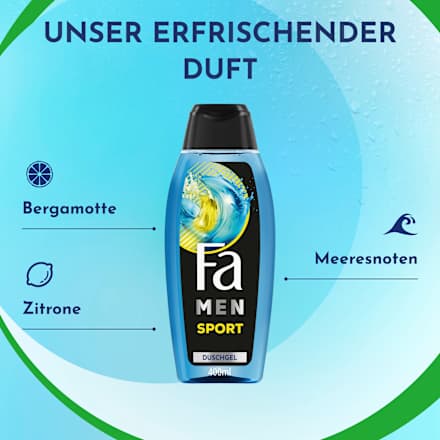 Duschgel Men Sport 3in1, 400 ml