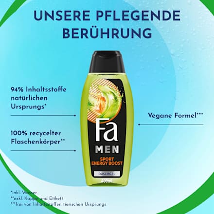 Duschgel Men Sport Energy Boost 3in1, 400 ml