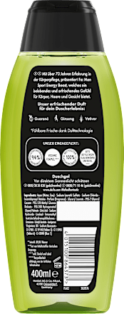 Duschgel Men Sport Energy Boost 3in1, 400 ml